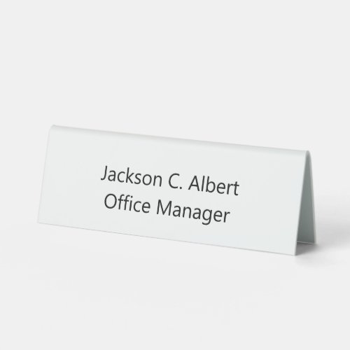 Office Manager Table Tent