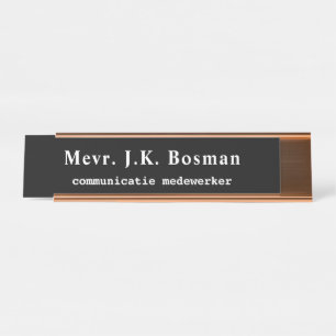 Office name and title sign