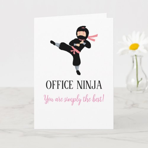 Office Ninja Administrative Appreciation Day Card