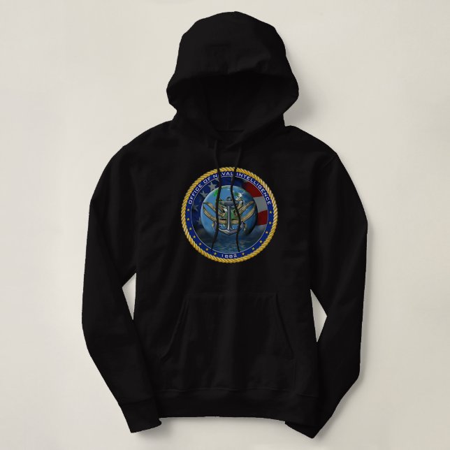 Office of Naval Intelligence ONI Navy Military Vet Hoodie (Design Front)