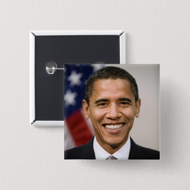 Office of the President Elect Barack Obama Button (Front & Back)