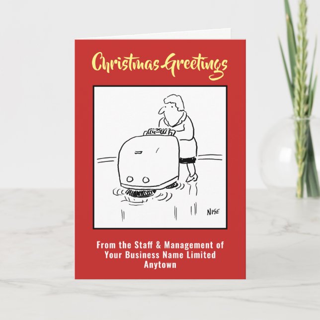 Office or Commercial Cleaning Christmas Card (Front)