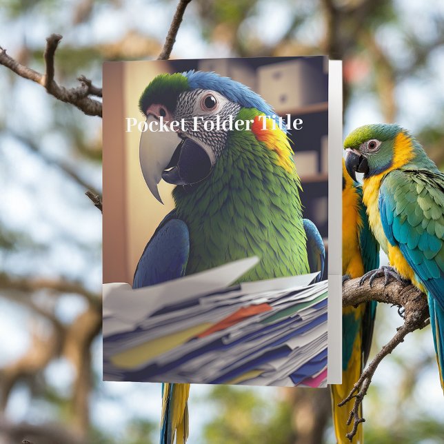 Office Parrot Pocket Folder (Creator Uploaded)
