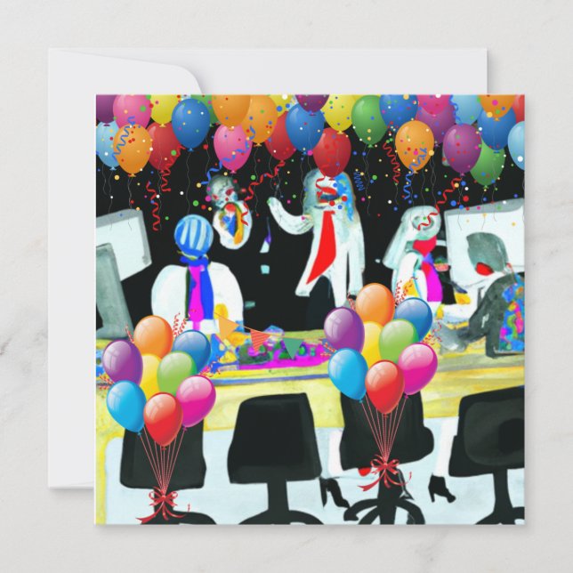 Office Party Holiday Card (Front)