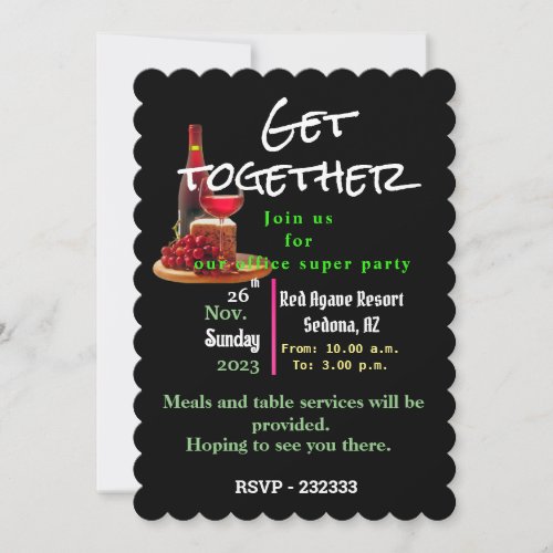 Office party invitation