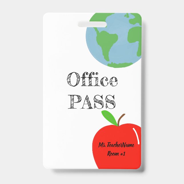 Office Pass Badge (Front)
