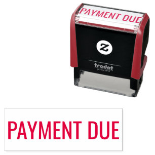 Office PAYMENT DUE Self-inking Stamp
