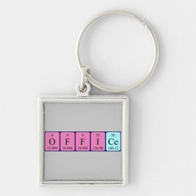 Office periodic table word keyring 3 (Front)