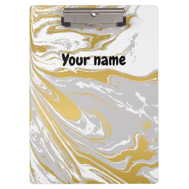 Office personalized marble clipboard (Front)