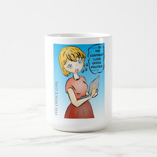 Office Politics Cartoon Mug (Center)