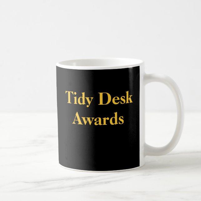 Office Practical Joke Tidy Desk Funny Spoof Awards Coffee Mug (Right)