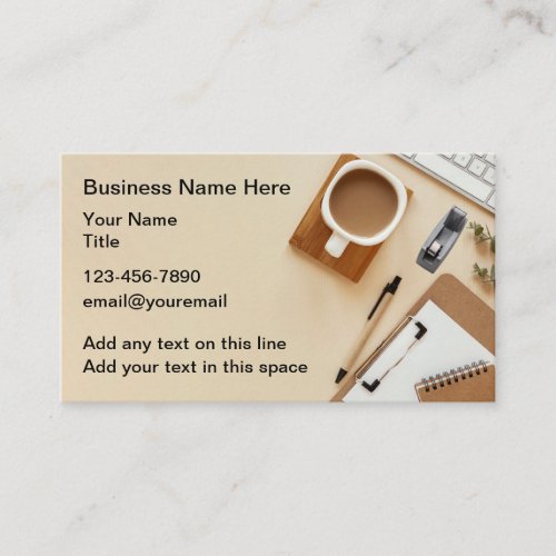 Office Professional Business Cards Desktop