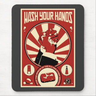 Office Propaganda: Wash your hands Mouse Pad
