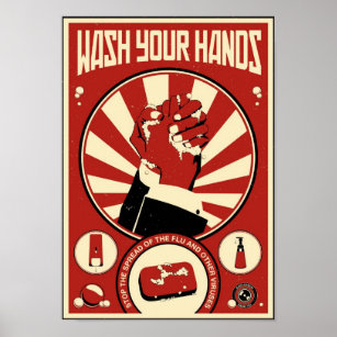 Office Propaganda: Wash your hands Poster