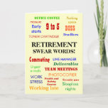 Office Retirement | Joke Swear Words | Add Photo Card
