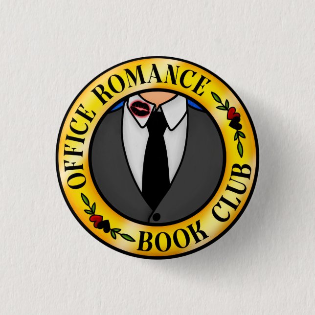Office Romance Book Club Badge Button (Front)