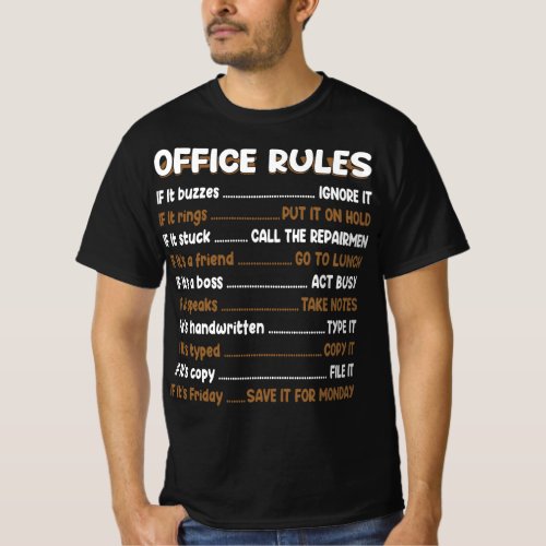 Office Rules T_Shirt