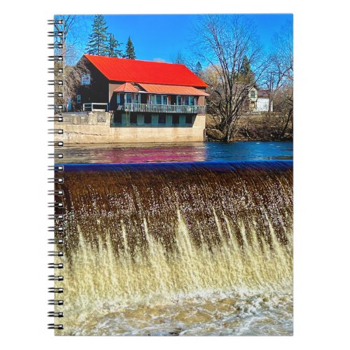 office school red roof pump house notebook