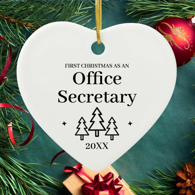 Office Secretary New Job Christmas Ceramic Ornament (Office Secretary New Job Christmas Ceramic Ornament
)