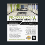 Office Setting, Cleaning Service Advertising Flyer<br><div class="desc">Office Setting,  Cleaning Service Advertising Flyer by The Business Card Store.</div>