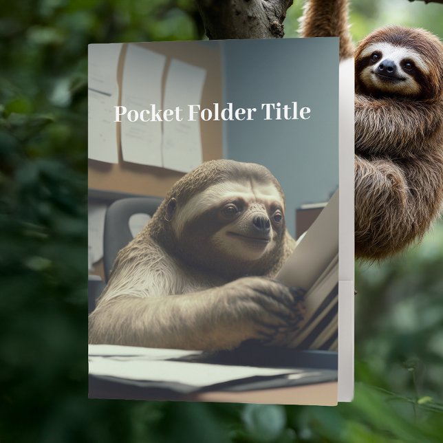 Office Sloth Pocket Folder (Creator Uploaded)