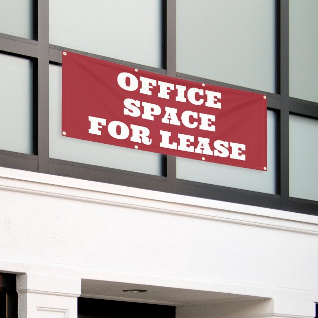Office Space for Lease Banner (Outside Building)