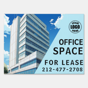 Office Space for Lease Customizable cyan green Sign