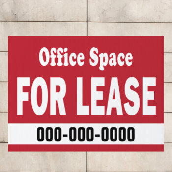 Office Space For Lease With Custom Number Sign by Sideview at Zazzle