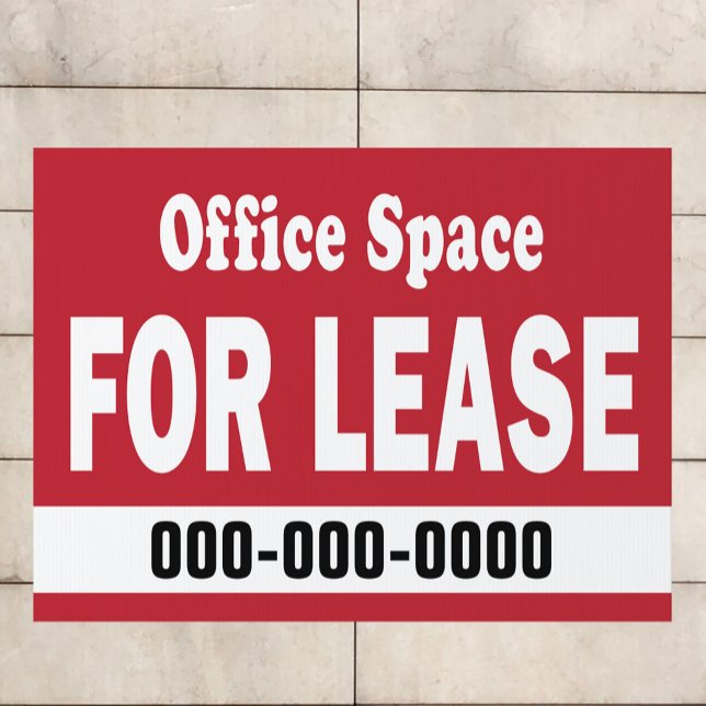 Office Space for Lease with custom number Sign (Creator Uploaded)