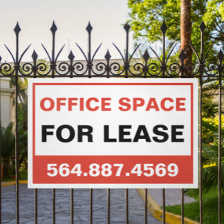 Office Space for Rent Custom Real Estate Template Sign