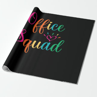 Office Squad Administrative Assistant Secretary Wrapping Paper