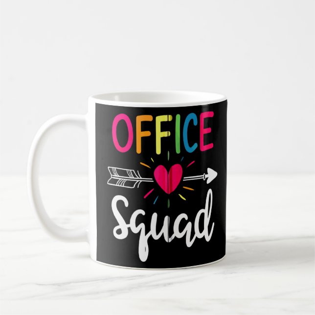 Office Squad School Secretary Administrative Assis Coffee Mug (Left)