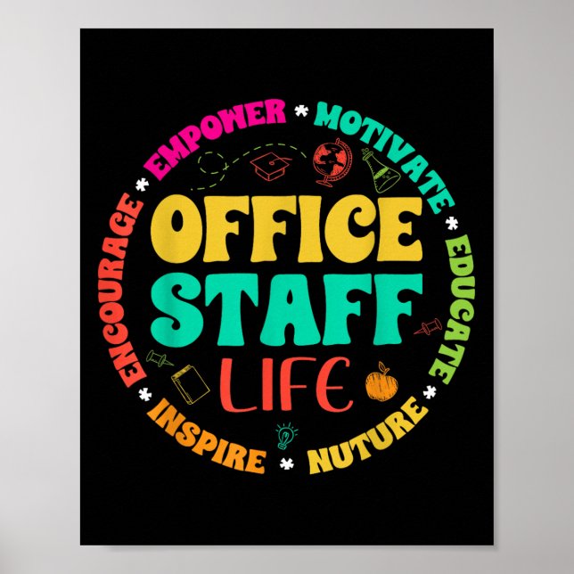 Office Staff Life - Front Office Squad School Secr Poster (Front)