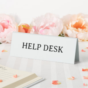 Office Stationary Help Desk Minimalist Design Table Tent