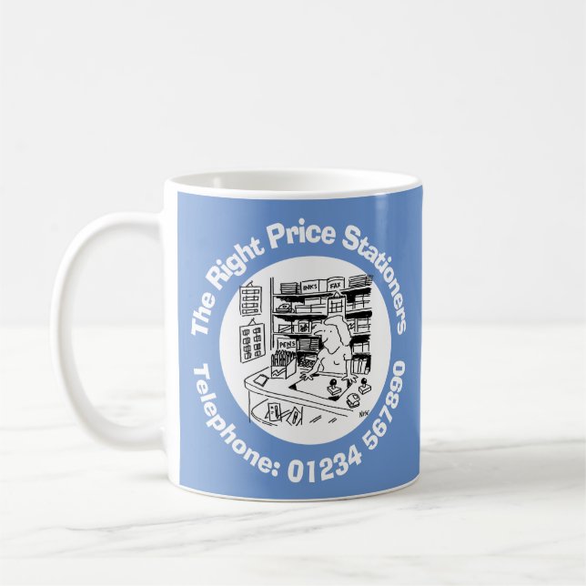 Office Stationers & Printers Business Coffee Mug (Left)