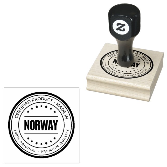 Office Stationery Logo Custom Wooden Handle Red Rubber Stamp (Stamped)