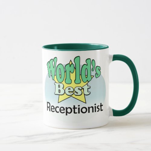 Office Superstar _ Worlds Best Receptionist Mug