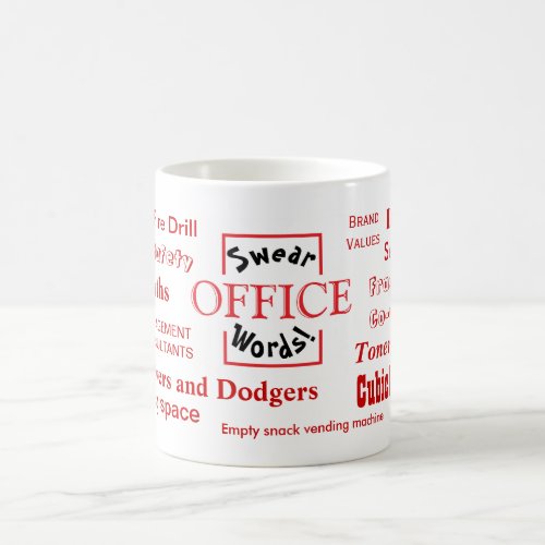 Office Swear Words Rude and Annoying Language Coffee Mug