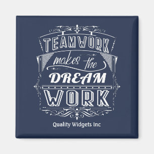 Office Team Work Motivational Magnet