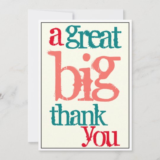 Office Thank You Great Big Casual | Zazzle