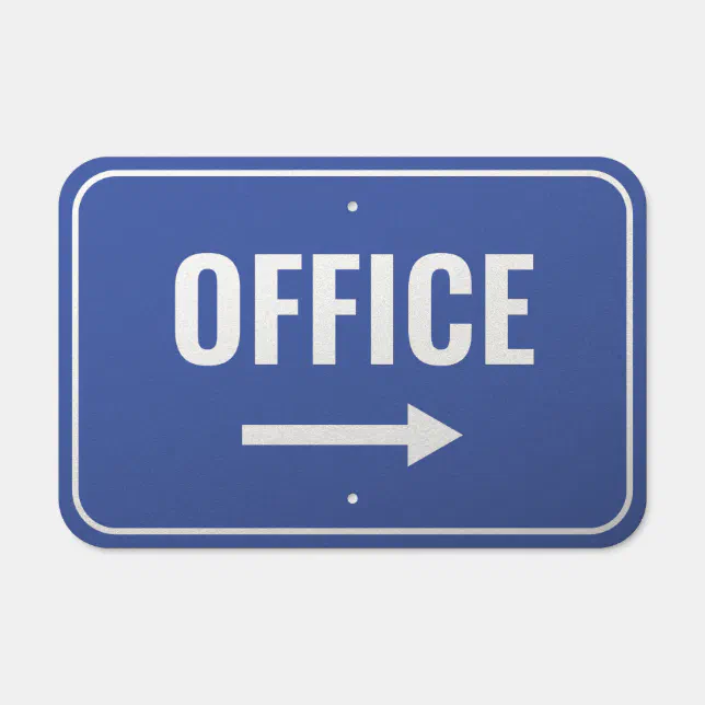 Office This Way Metal Sign | Zazzle