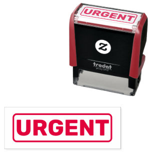 Office Urgent Self Inking Rubber Stamp