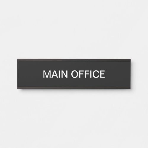 Office Wall or Door Main Office Wall Plate Sign