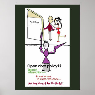 Office Wall Poster/Open Door Policy Poster