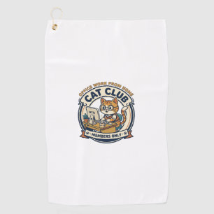 Office Work From Home Cat Cat Lover Gift - Office Golf Towel