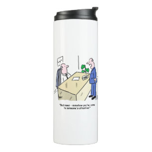 Office Worker Gets Noticed by Someone. Funny Thermal Tumbler