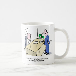 Office Worker Gets Noticed. Funny Office Coffee Mug