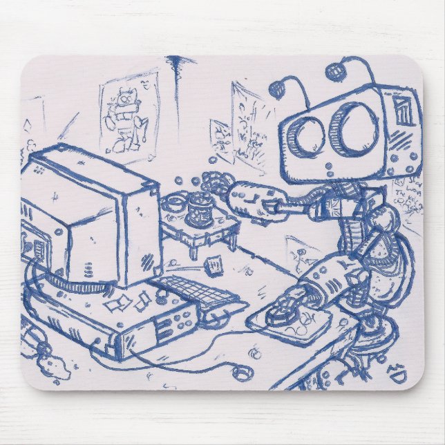 Officebot Mousemat Mouse Pad (Front)