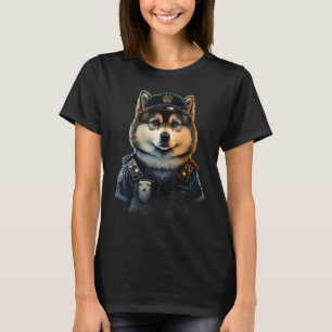 Officer Alaskan Malamute Cop dog on Police Alaskan T-Shirt