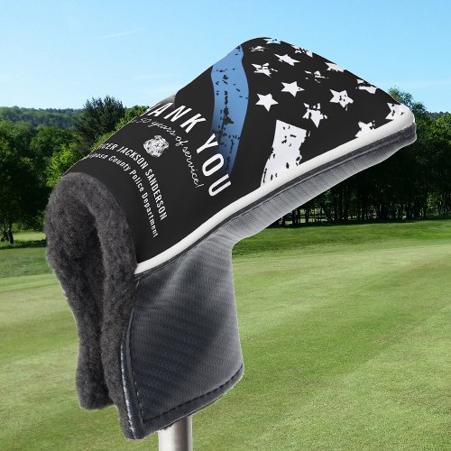 Officer Anniversary Blue Line Police Retirement Golf Head Cover